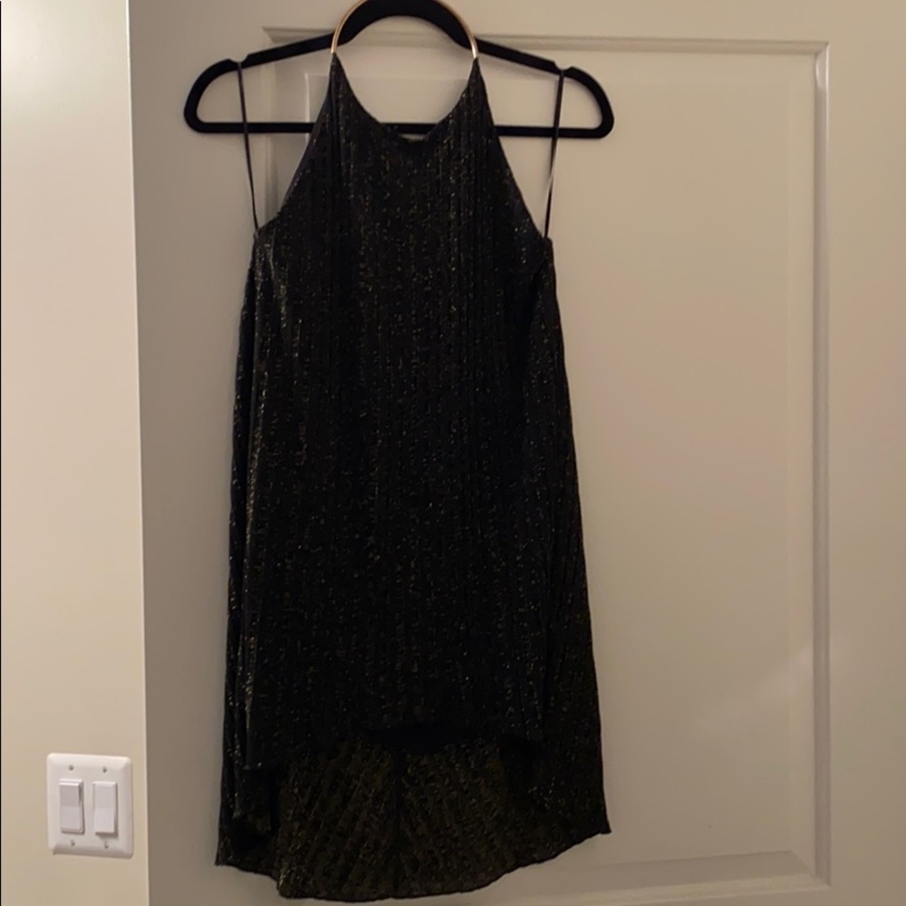 Black and gold top